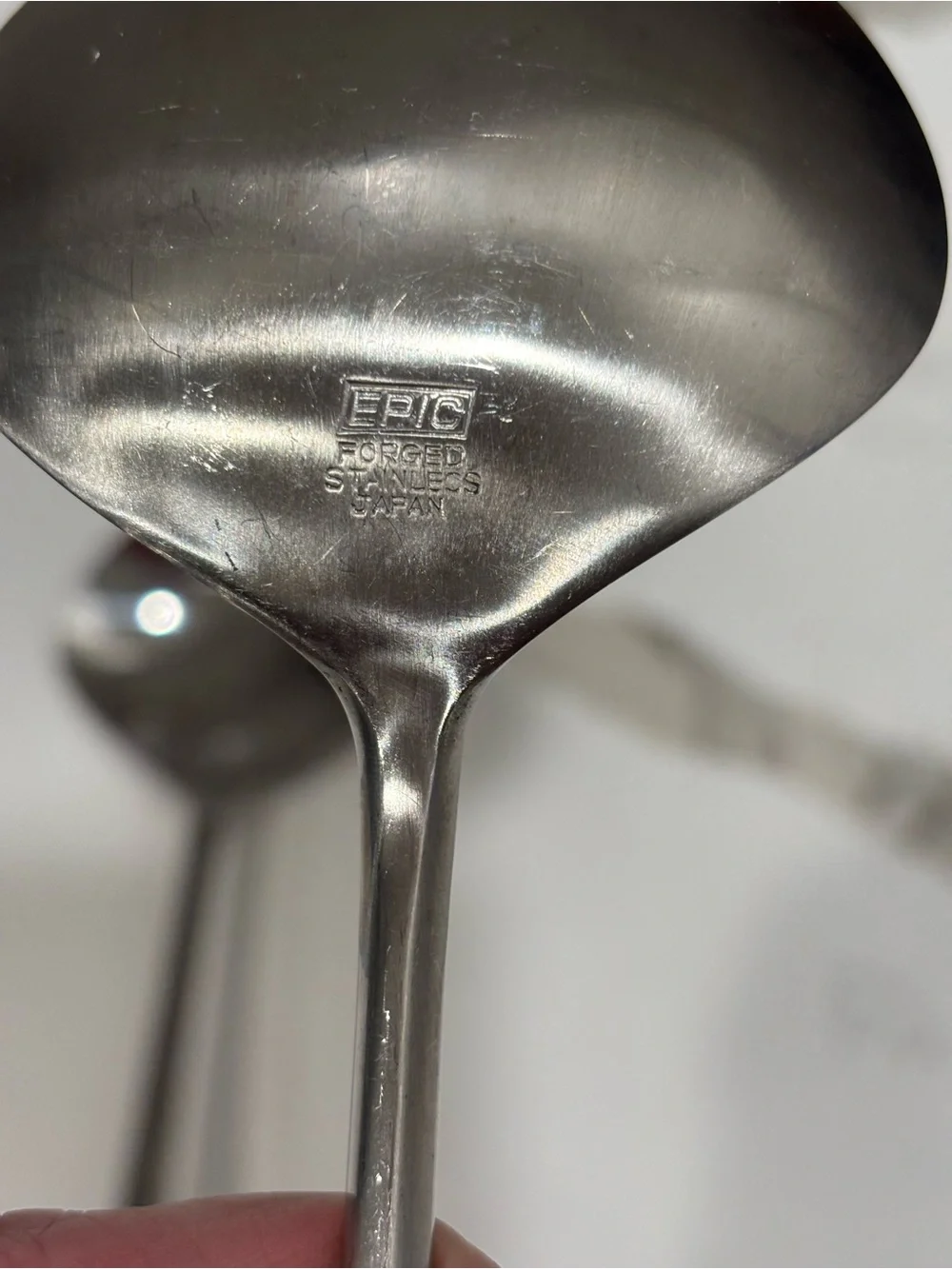 Black Stainless Steel Serving Spoon and Slotted Spoon Set